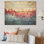 Aquarelle colorée de New York III - paysage abstrait sur bois