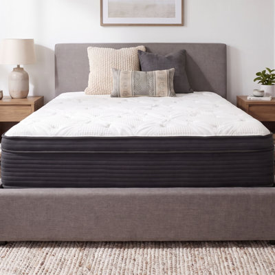 Kripinski 13" Queen Plush Hybrid Mattress With Pocketed Coils & Phase-change Cooling Fabric