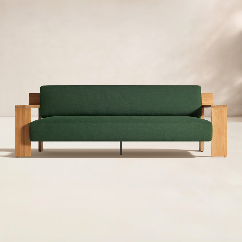 Ridge Outdoor 3 - Seat Patio Sofa, Sunbrella Ivy