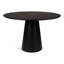 Modern Brazilian Mona Wooden Top Round Dining Table-1093329504