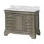 Ensemble de meuble-lavabo simple 48 po avec comptoir gris vieilli Twain Twain-456950525-416776325