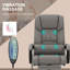 Fauteuil de bureau à massage à haut dossier et vibration avec télécommande 6 points-1024808784