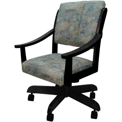 Miriam Swivel Wood Dining Caster Chair