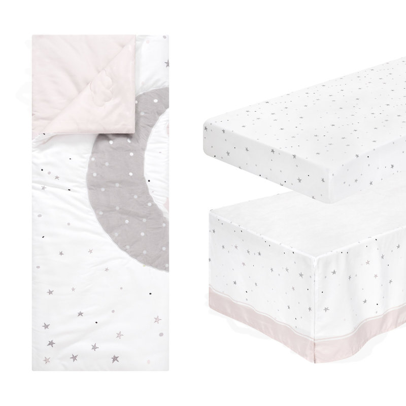 Hocker Reversible Celestial Star Crib Bedding Set