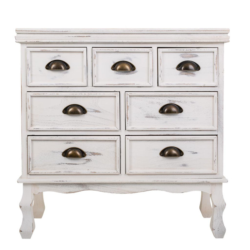 Solid Wood 70cm W 7 - Drawer Chest of Drawers