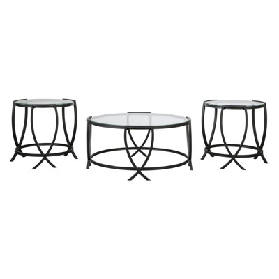 Ensemble de tables basses 3 pièces Gurjinder
