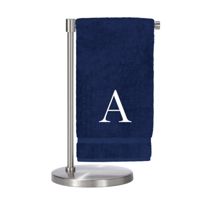 Serviettes de bain monogrammées - ensemble de 2 - lettre bloc