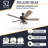 Inland Seas 52" Ceiling Fan with Pull Chains-1062398545