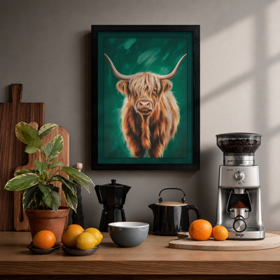 Highland Gaze Rustic - Framed Print