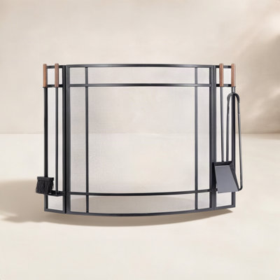 Country Living Fireplace Screen and Tool Set