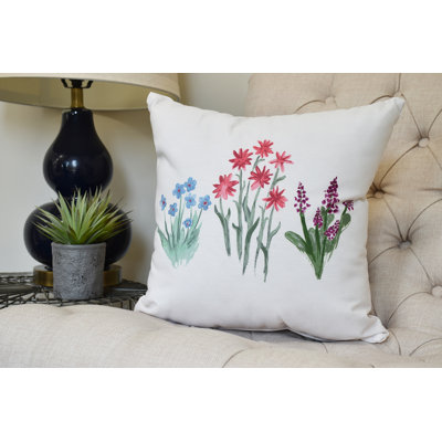 Farmers Market Square Pillow Cover & Insert