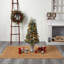 Arbre de Noël pin artificiel réaliste vert 4 pi avec 100 lumières DEL et pommes de pin
