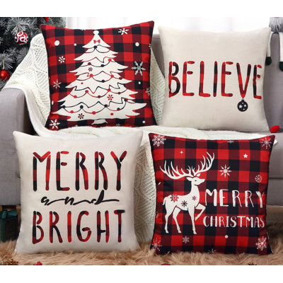 Ameryst Black,red Cushion