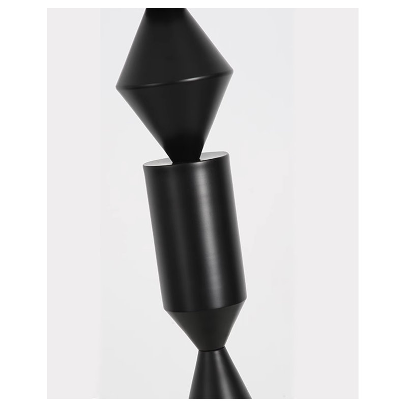 Lumière d'appoint rétro à pois noirs empilés