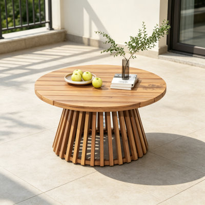 Acacia Wood Patio Coffee Table