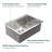 28 " L Undermount Single Bowl Stainless Steel Kitchen Sink