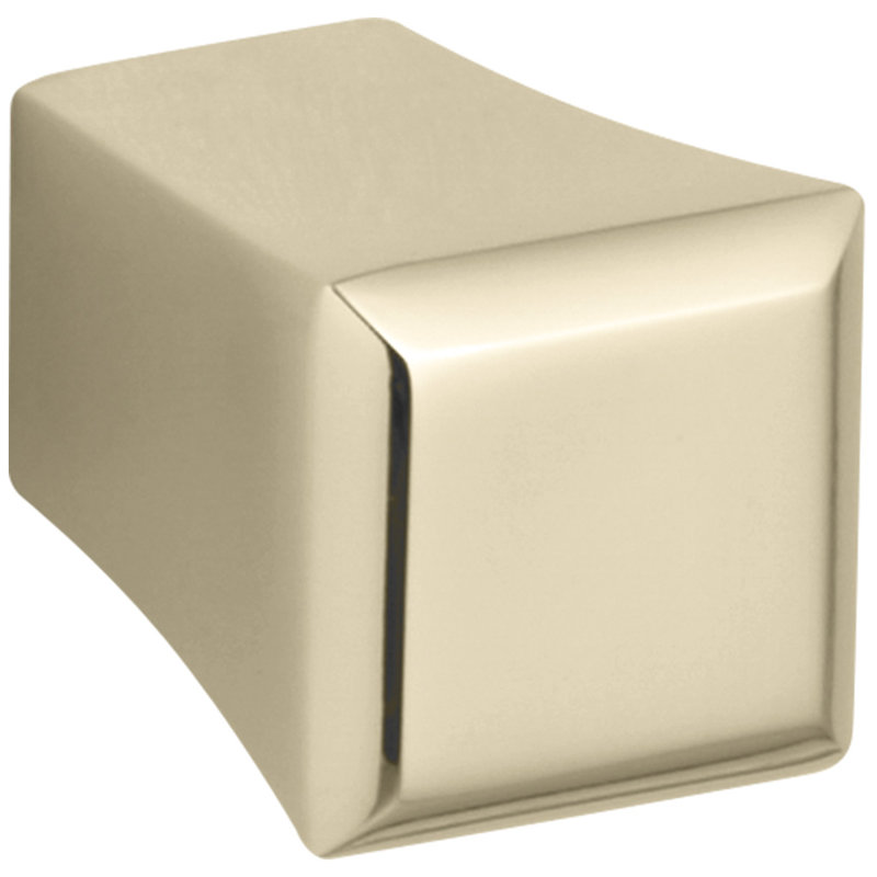 Memoirs Stately 0.875" Length Square Knob, Or éclatant de style français