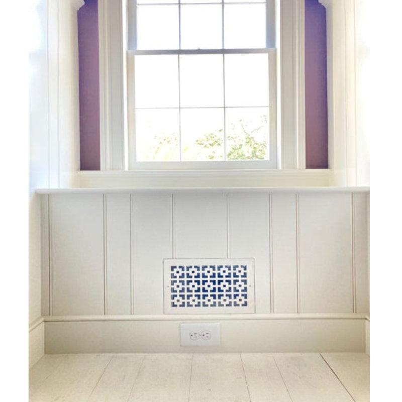 Registres muraux et de plafond Stellar Air White - 8 x 32 (ouverture de conduit) - taille totale 10 x 34 - Catalina 