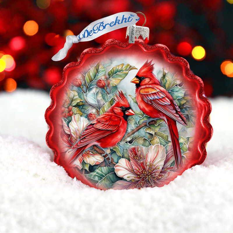 4'' Glass Hanging Figurine Ornament