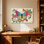 Reproduction d'art sur toile, animaux, papillons, fleurs, abeilles