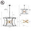 8-Light Dimmable Modern Sputnik Drum Chandelier