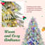Arbre de Noël enneigé pré-éclairé-1371334362
