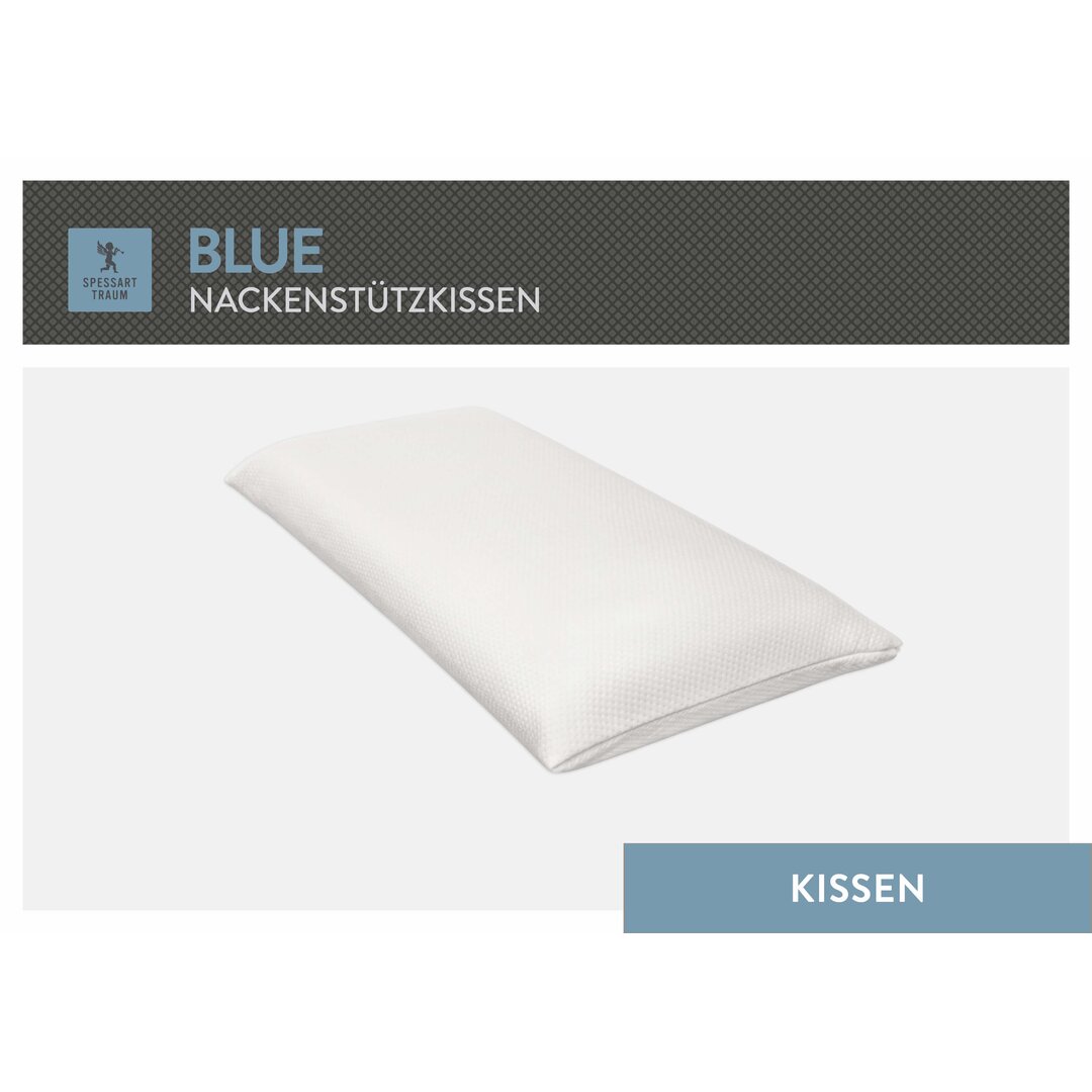 Nackenstützkissen Blue, hochwertiger extra softer Formschaum, beidseitig beliegbar