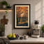 Orchard at Sunrise Japandi - Wrapped Canvas-549462020-549462024