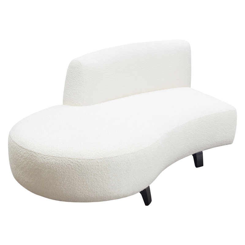 Chaise gauche sans accoudoirs courbée Vesper, Orienté vers la gauche