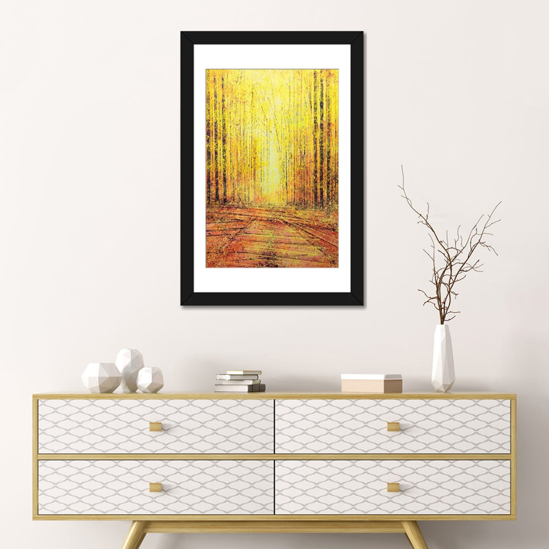 « vif yellow light », impression sur toile, Toile avec cadre noir, H 24 po x l 16 po x P 1 po