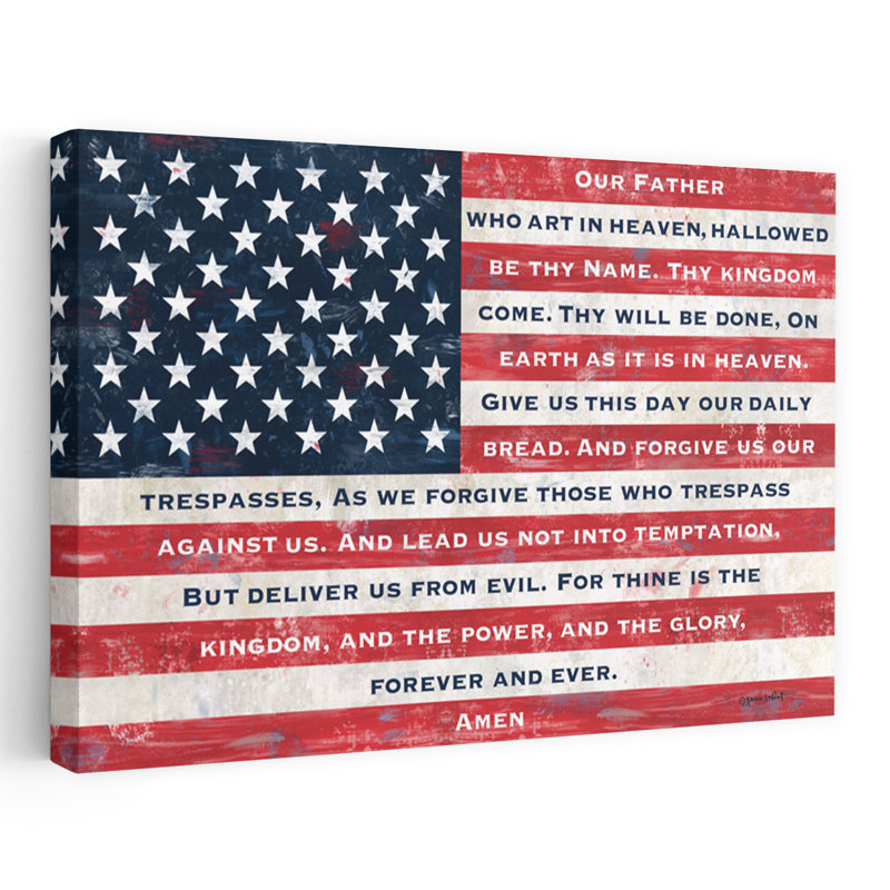 Our Our Flag, art contemporain, H 16 po x l 24 po