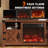 58" W Farmhouse TV Stand Fireplace-1932876990
