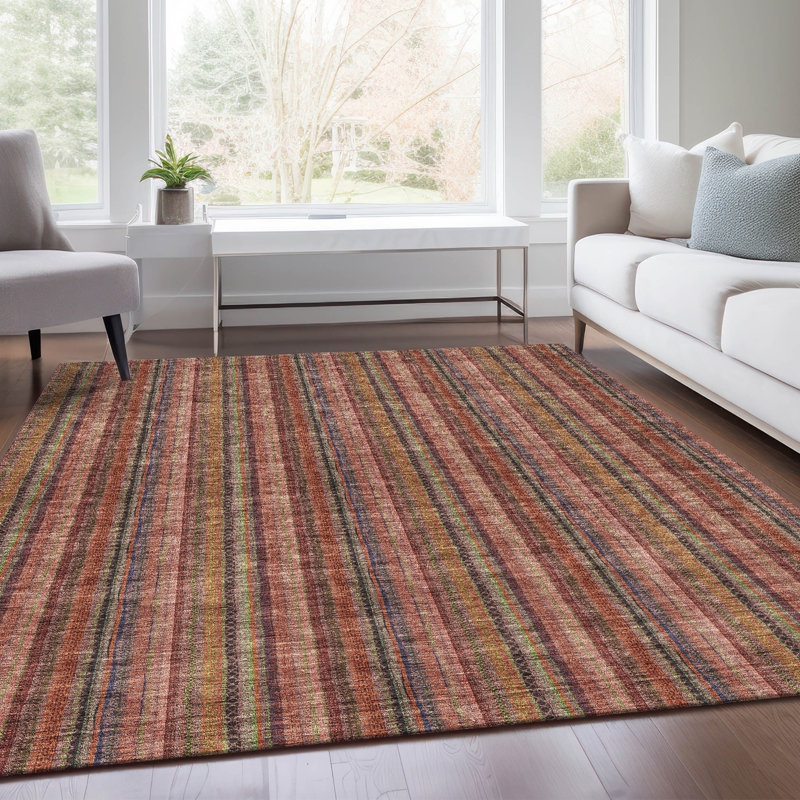 Premium Machine Washable Prisco Blush Rug, Rectangle 3' x 5'