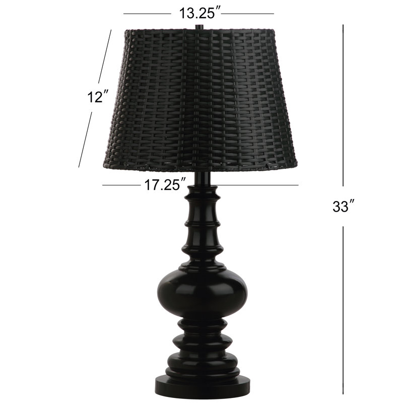 Lampe de table 33 po Kishor, Black