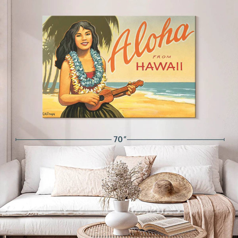 Gillard Aloha d'Hawaï II, H 34 po x l 51 po