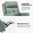 Rudisill Transitional Genuine Leather Swivel Rocker Manual Recliner-80890602