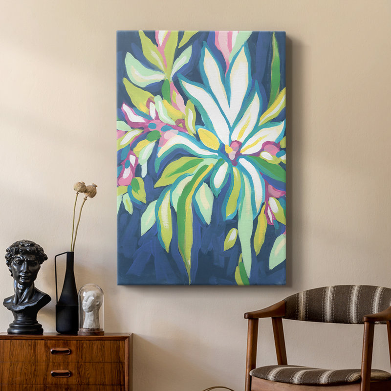 Blue Tropics IV - galerie Cavas sur mesure, H 27 po x l 18 po