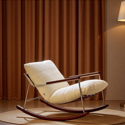 Chaise berçante moderne de luxe simple.