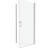 3/8" Adjustable, Outside - Opening Universal Pivot Shower Door With 1/4" Tempered Clear Glass Finish 3072, Wall Channel, #304 Stainless Steel Handle, 36000 Times Open Close Test, Good System,-120954807