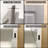  Adaiya Recessed, Wall mounted, Wooden Medicine Cabinet for bathroom with 2 Adjustable Shelves-332944597