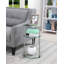 Table de bout en verre avec rangement Beckett-22960182