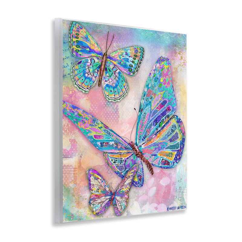 «Rustic Glam Butterflies», art mural par Jennifer Lambein