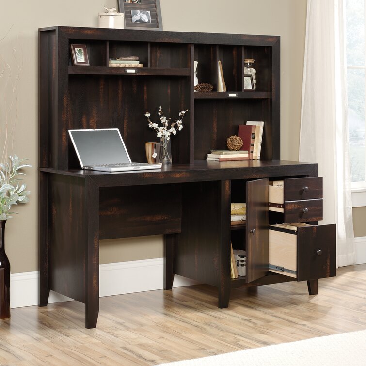 Red Barrel Studio® 59 Computer Desk with Storage Bookshelf, Home Office Desk  with Hutch, Writing Desk