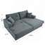 Méridienne surdimensionnée 86 po Corduroy-298576360