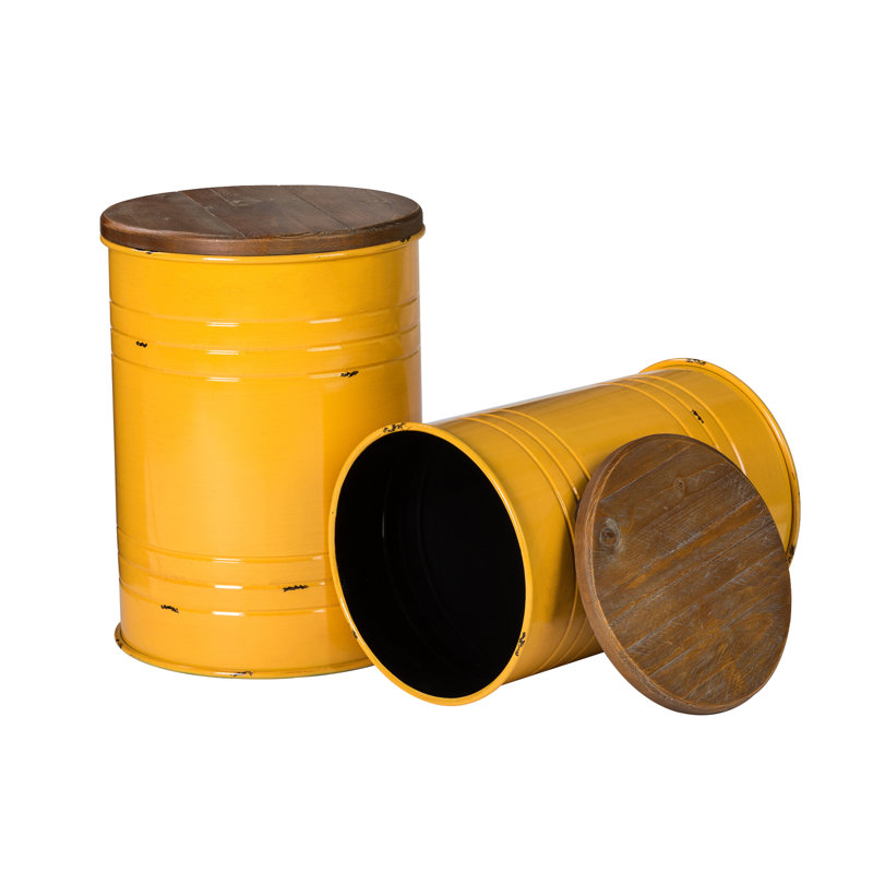 Tabouret d'appoint Pieper, Jaune