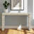 Moronta 54" Console Table – Rattan Frame with Whitewashed Mango Wood Finish Table for Home & Office