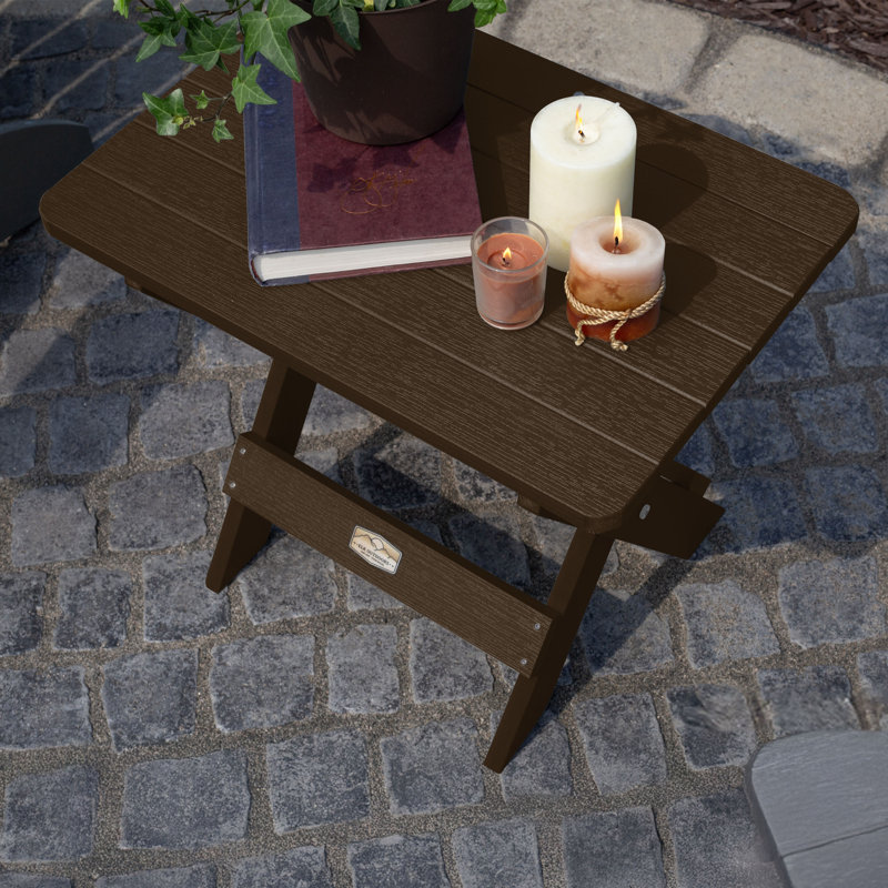 Table d'appoint pliante Newberg, Brun