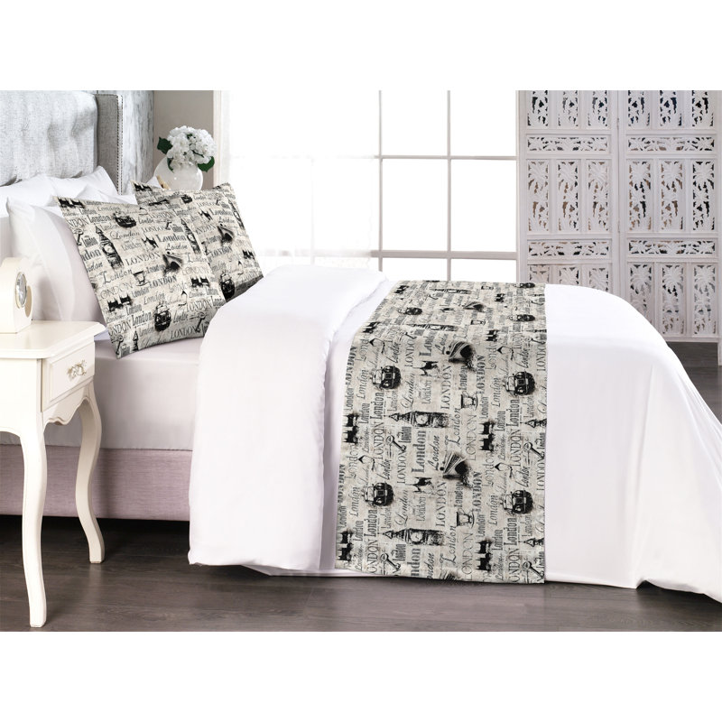 Ensemble de chemin de lit Ambesonne London, Grand