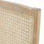 Fauteuil d'appoint tissé à panneau en bois
