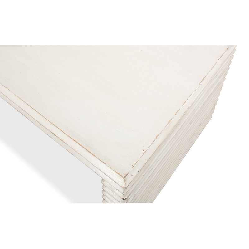 Solid Wood Coffee Table, Antique White